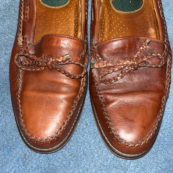 EUC! Men’s Cable and Co. Brown Leather Italian Tassel Loafers. 10 1/2. 🇮🇹🇮🇹 - Picture 2 of 3